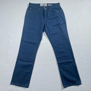 Kenneth Cole Reaction Pamts Men's 32x30 Straight Leg‎ 5 Pocket Blue